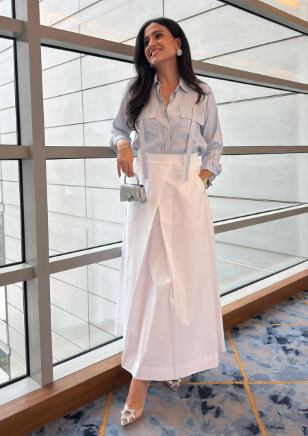 White We-Heart Skirt