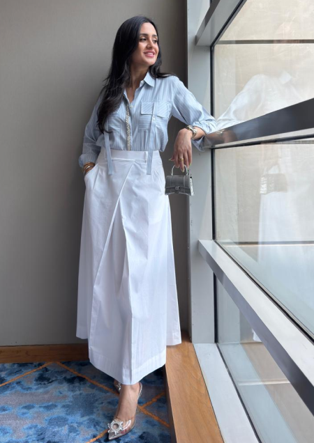 White We-Heart Skirt