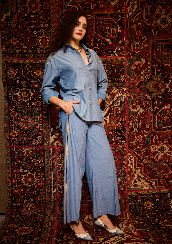 Native Blue Ease Co-ord Set