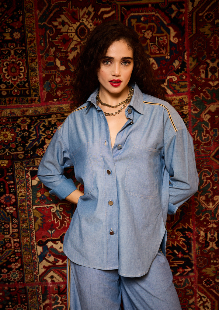 Native Blue Ease Co-ord Set